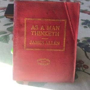 Miniature Leather Library Book